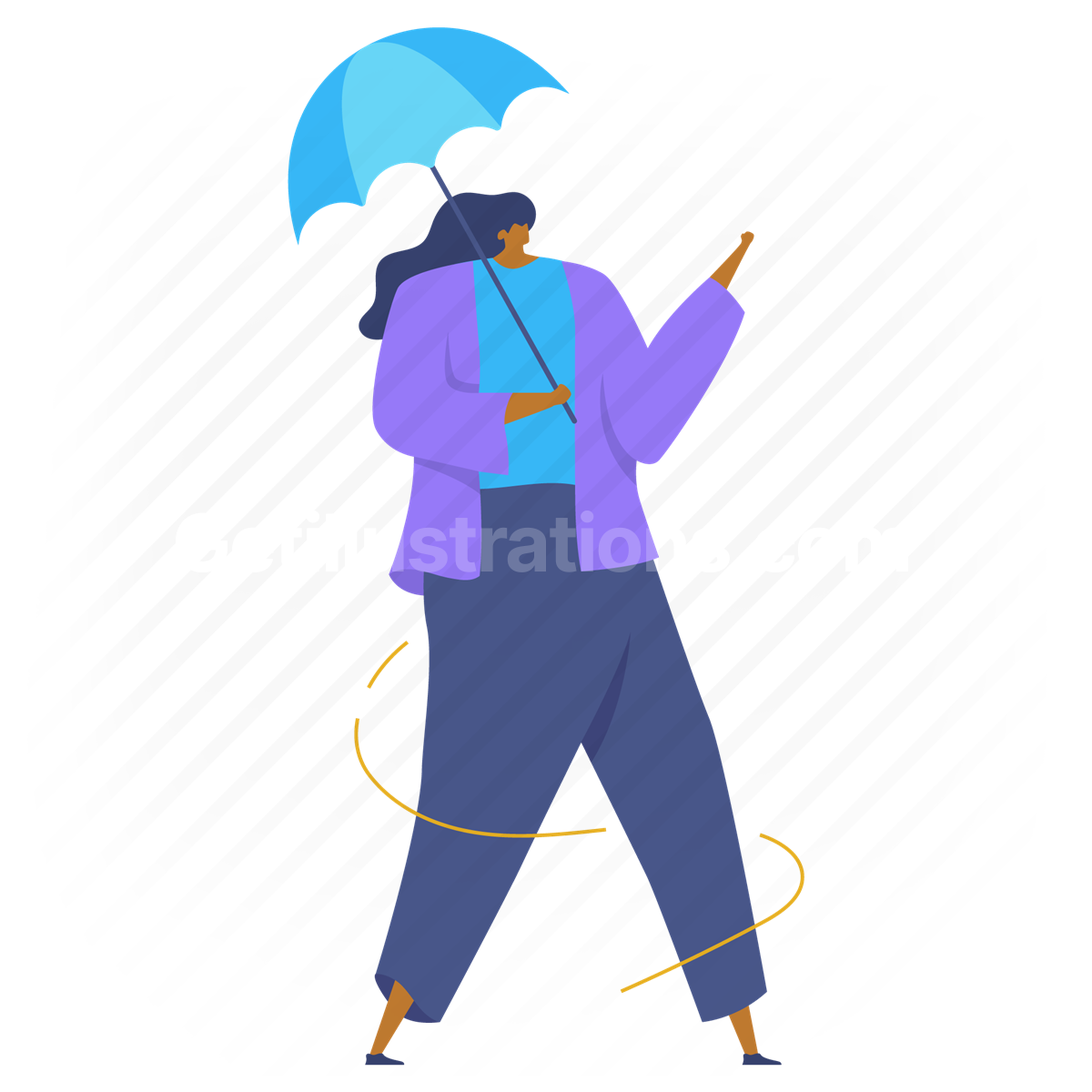 umbrella, protection, safety, rain, woman, people, person, female